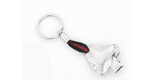 Metallic Mushroom Keychain