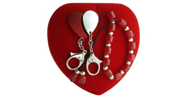Worry Beads And 2 Keychains Gift Set