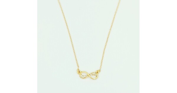 Gold Plated Infinity Necklace