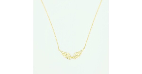 Κολιέ Φτερά Αγγέλου Επίχρυσο