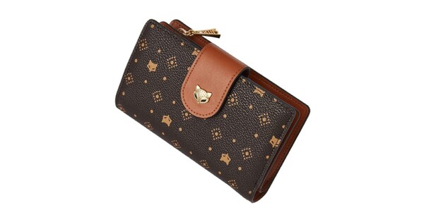 Foxer Small Womens Wallet Brown Colour