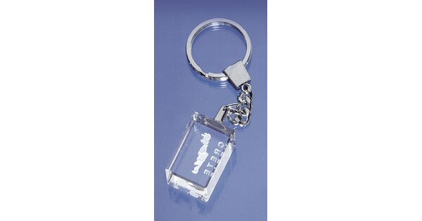 Γυάλινο Μπρελόκ Κύβος