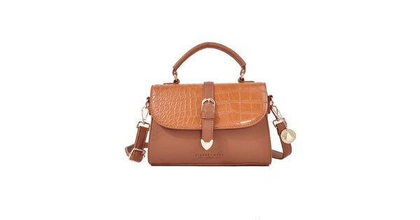 Pierre Loues Womens Bag Handbag Tabac Brown Colour