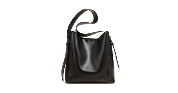 Foxer Leather Womens Bag Shopper Shoulder Black Colour