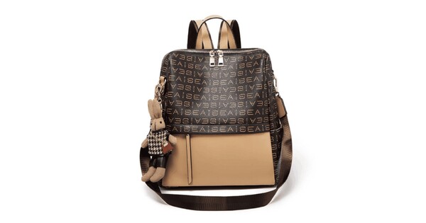 Foxer Leather Womens Bag Backpack Brown Colour