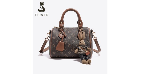 Foxer Womens Bag Tote Crossbody/Handbag Brown