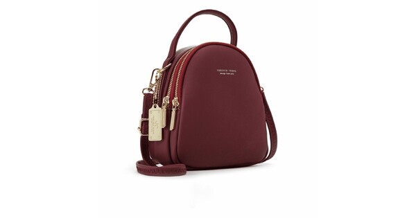Pierre Loues Womens Bag Backpack Burgundy Colour