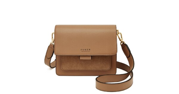 Foxer Leather Womens Bag Handbag Brown Colour