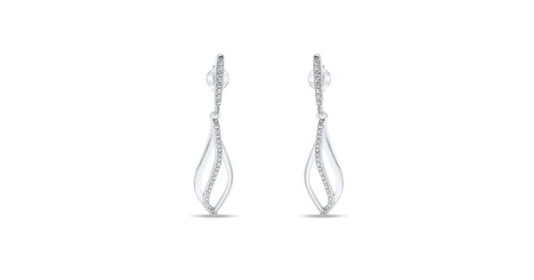 Silver Earrings With Zircon Stones