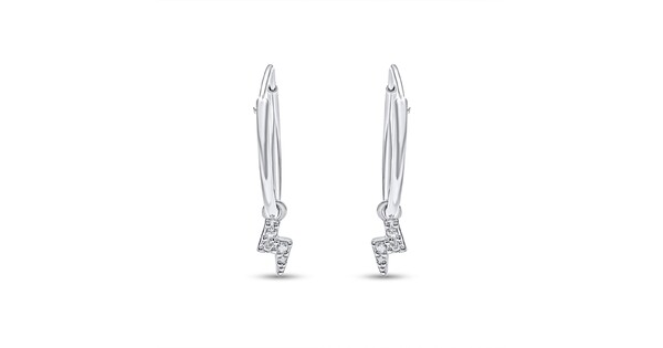Silver Earrings With Zircon Stones
