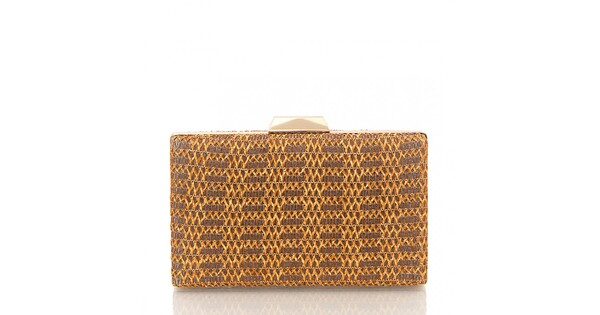 Gold - Brown  BagToBag Evening Clutch Bag