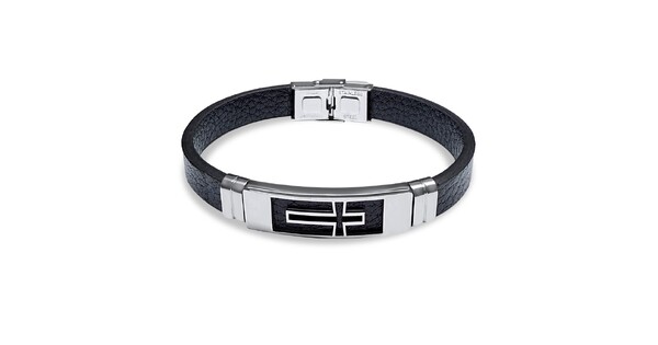 Χειροπέδα Από Δέρμα Και Ατσάλι