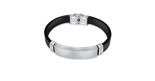 Steel-Caucho Bracelet