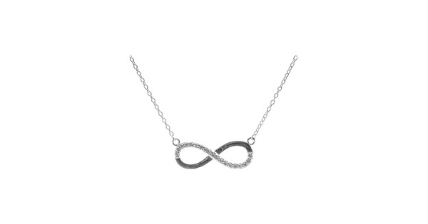 Infinity Necklace With Zircon Stones