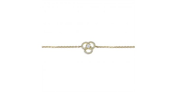 Βραχιόλι Επίχρυσο Με Πέτρες Ζιργκόν