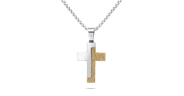 Steel Cross Necklace