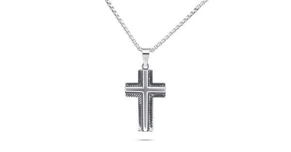 Ανδρικός Σταυρός Ατσάλι