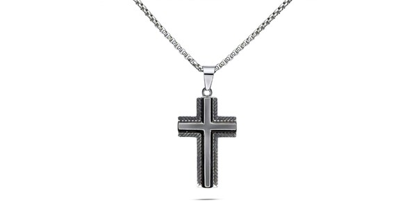 Ανδρικός Σταυρός Ατσάλι