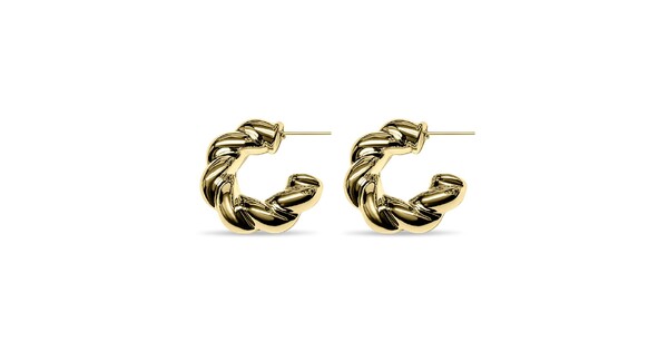 Gold Plated Steel Hoops