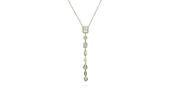 Κολιέ Επίχρυσο Ατσάλι Σε Στυλ Υ