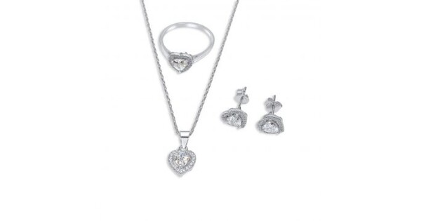 Set With Zircon Stones