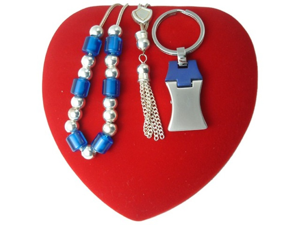 Worry Beads And Keychain Gift Set - 1