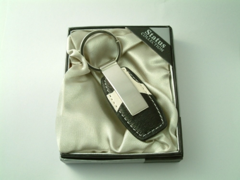Black Color Metallic Keychain - 2