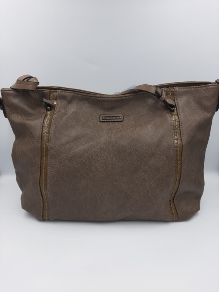 Τσάντα Ώμου-Χιαστί BagToBag Σε Ανοιχτό Καφέ Χρώμα