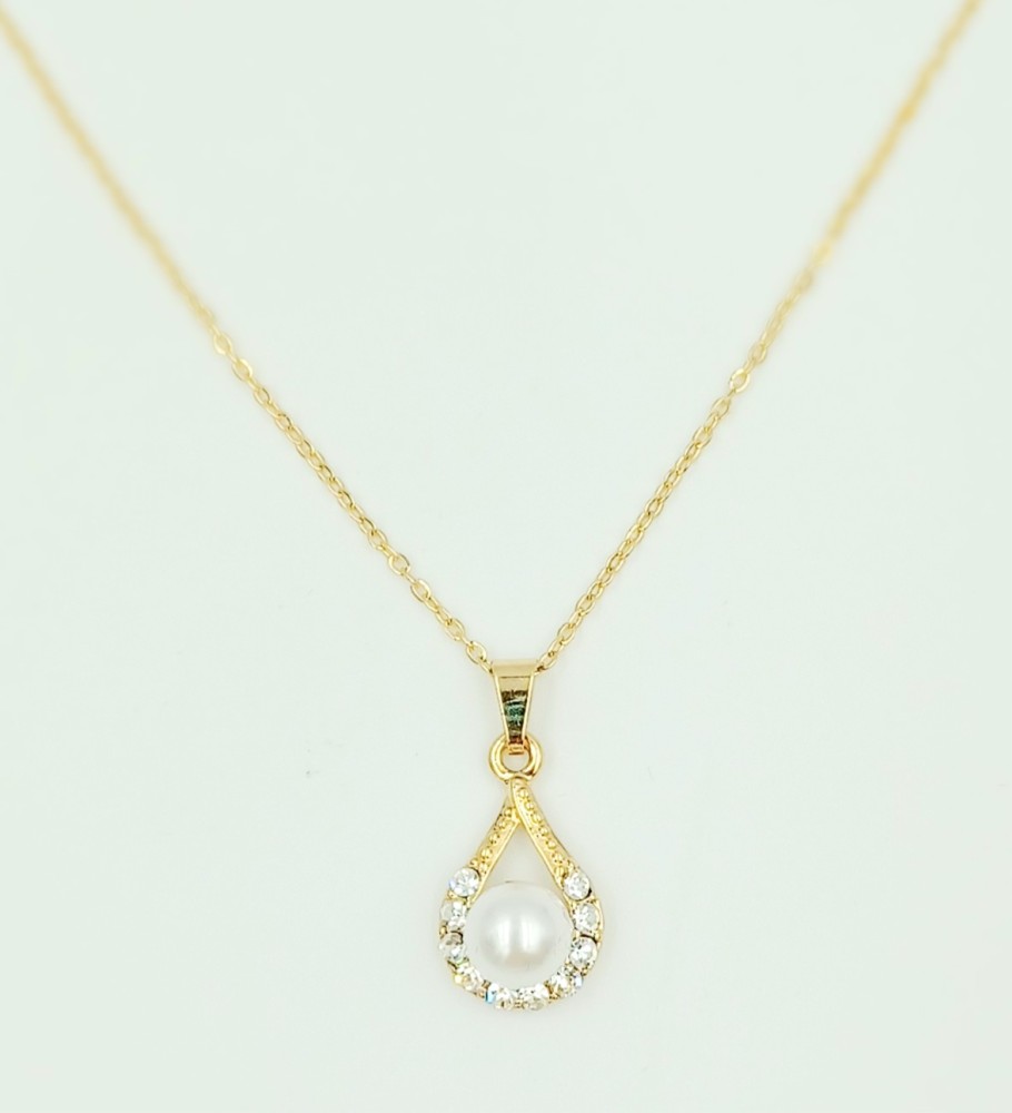Gold Plated Pearl Neacklace - 1