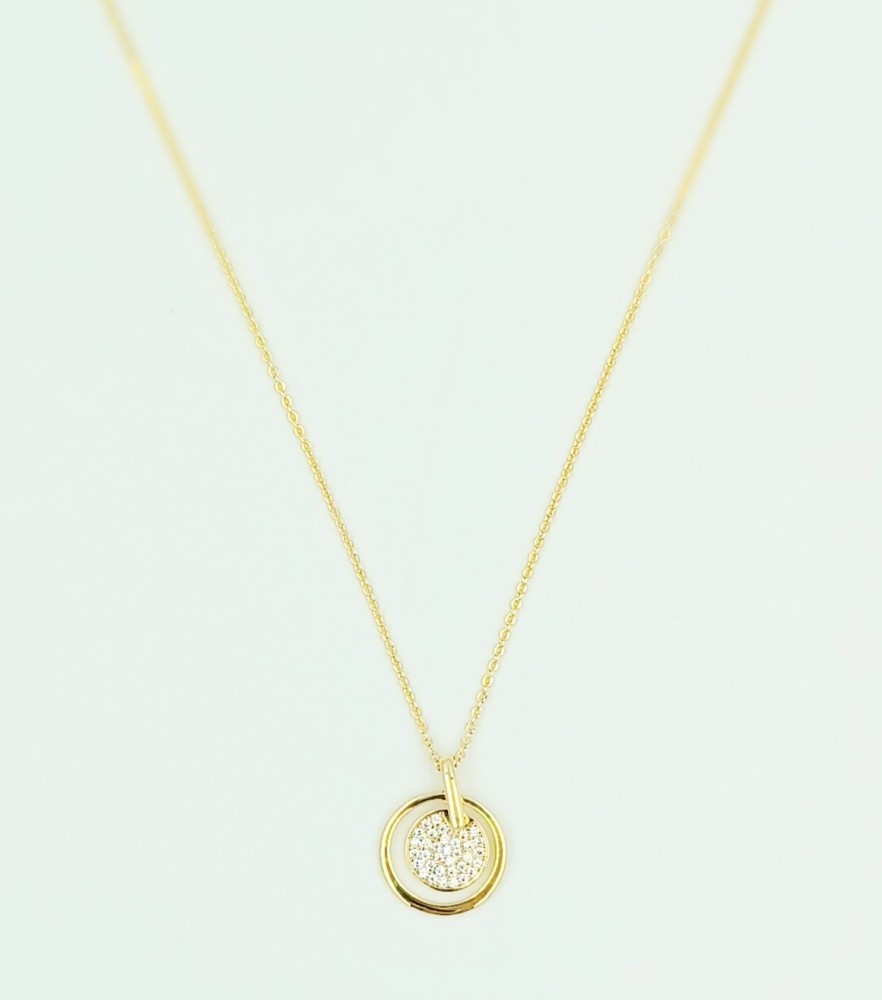 Κολιέ Στεφάνι Με Πέτρες Επίχρυσο - 1