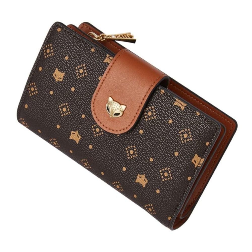 Foxer Small Womens Wallet Brown Colour - 1