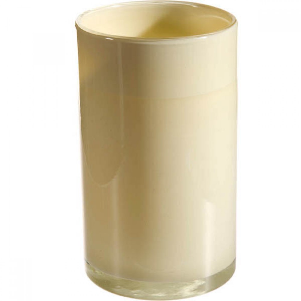 Beige Glass Vase 13x20cm