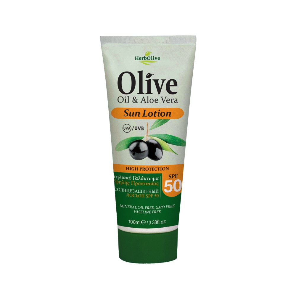 Herbolive Sun Lotion SPF 50 With Aloe Vera - 1