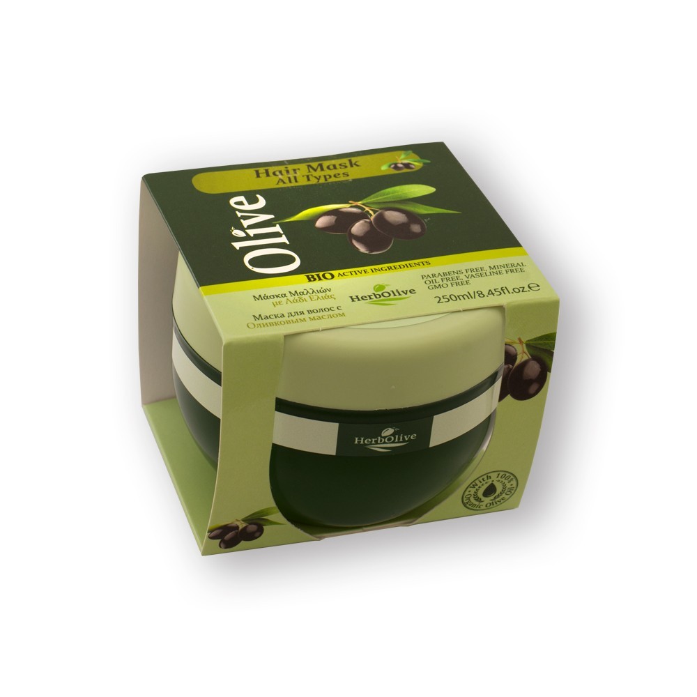 Herbolive Hair Mask For All Types With Olive Oil - 1