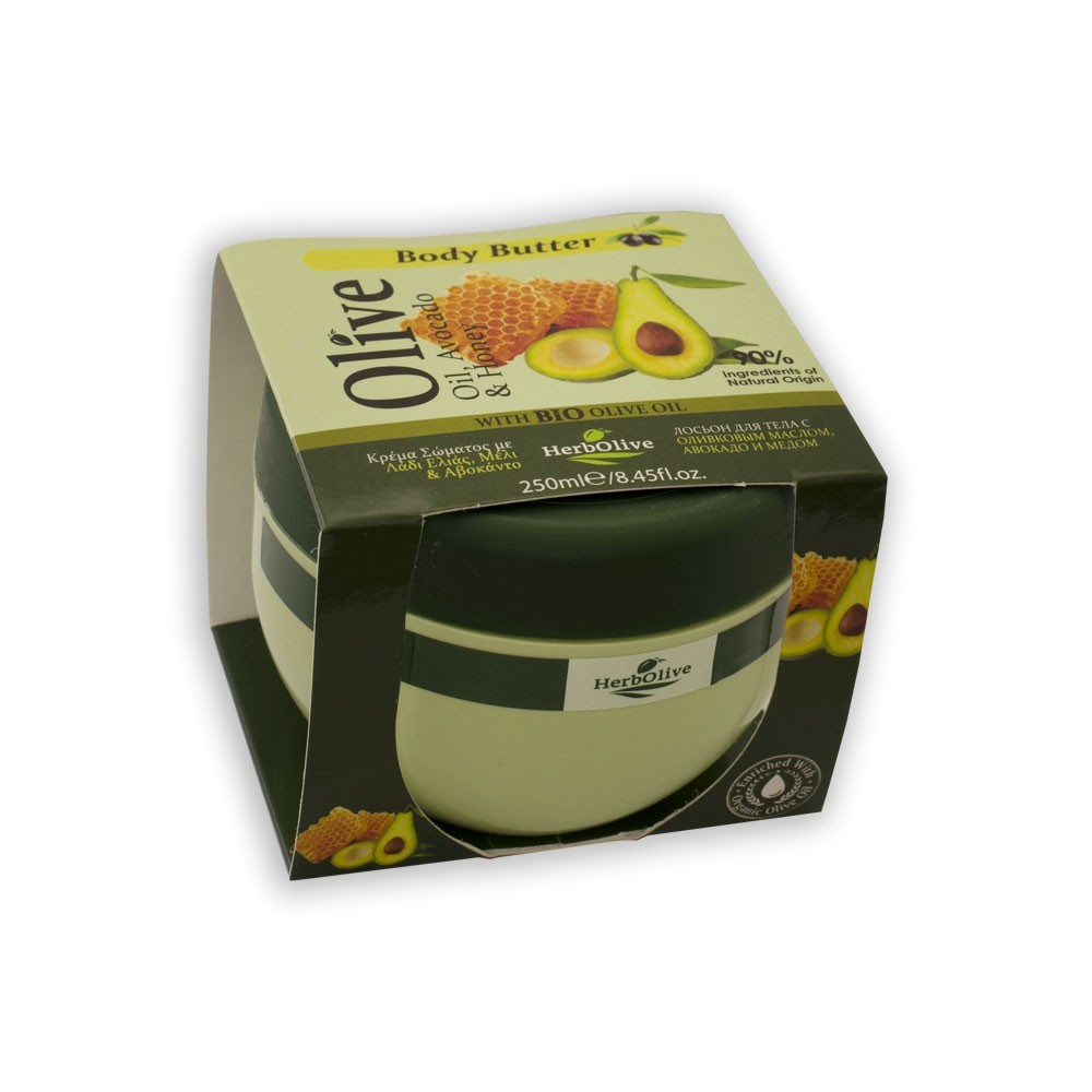 Herbolive Βούτυρο Σώματος Με Αβοκάντο & Μέλι - 1