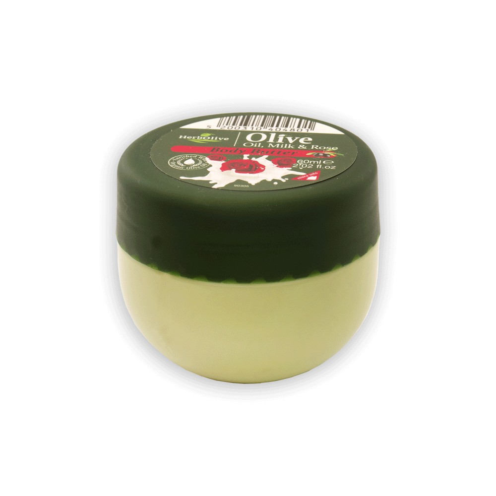 Herbolive Mini Body Butter Rose & Milk - 1