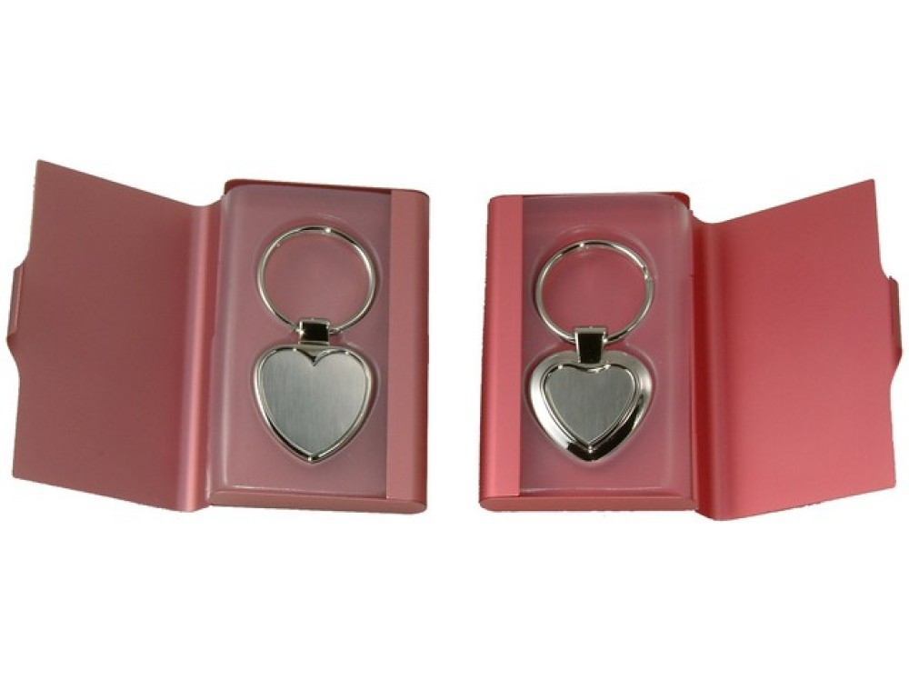 Metallic Heart shaped keychain - 1