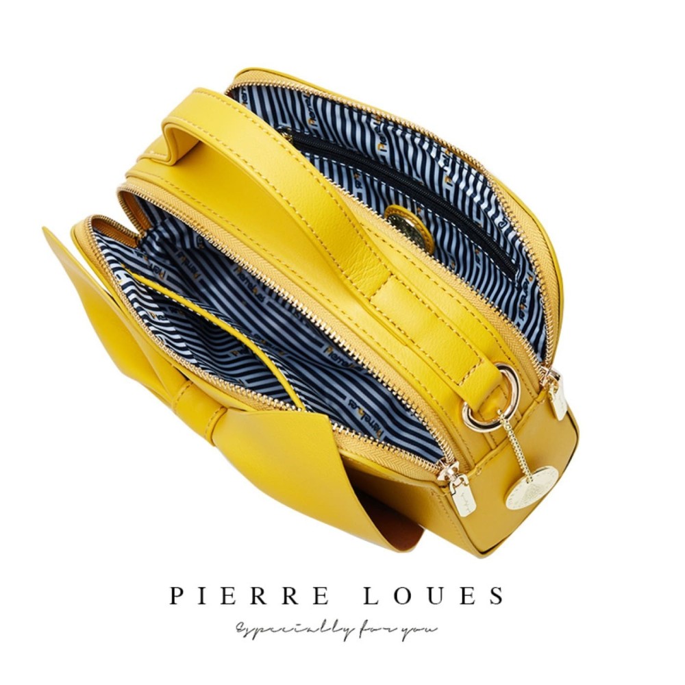 Γυναικεία Τσάντα Χιαστί/Χειρός Pierre Loues Μαύρο Χρώμα - 7