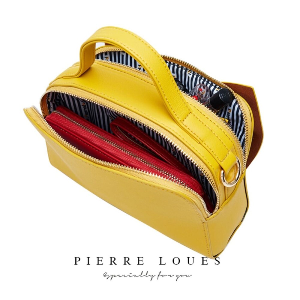 Γυναικεία Τσάντα Χιαστί/Χειρός Pierre Loues Μαύρο Χρώμα - 9