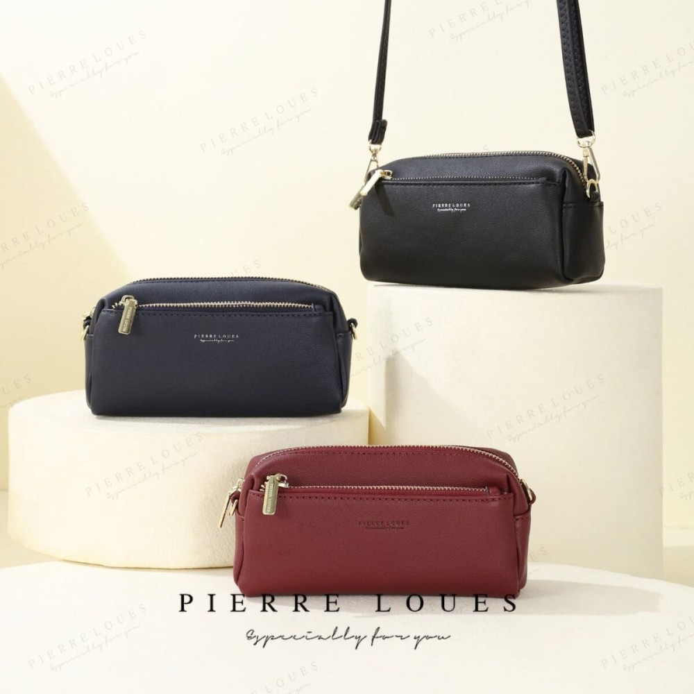 Pierre Loues Womens Bag Crossbody Burgundy Colour - 2