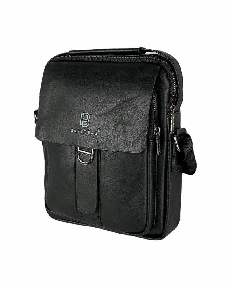 Αντρικό Τσαντάκι - Χειρός Χιαστί BagToBag Σε Μαύρο Χρώμα - 2