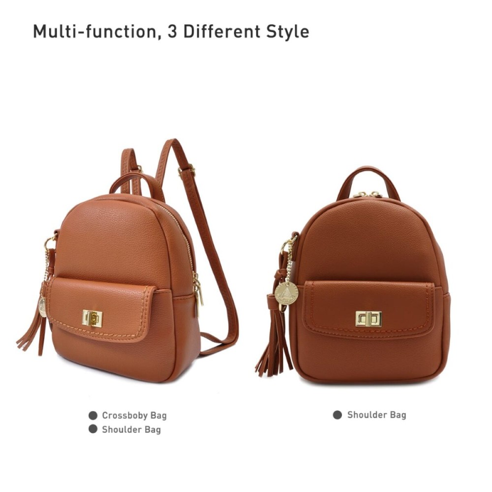 Pierre Loues Womens Bag Backpack Brown Colour - 2