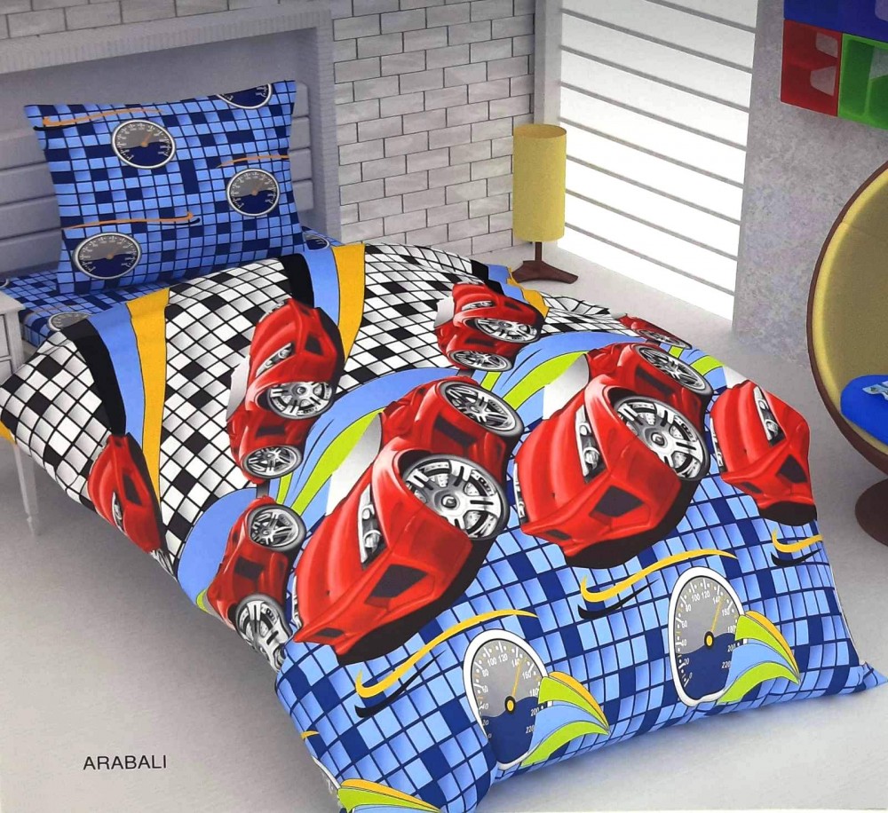 Kids Single Bedding Set With A Duvet Cover - Arabali by Ipekce Home