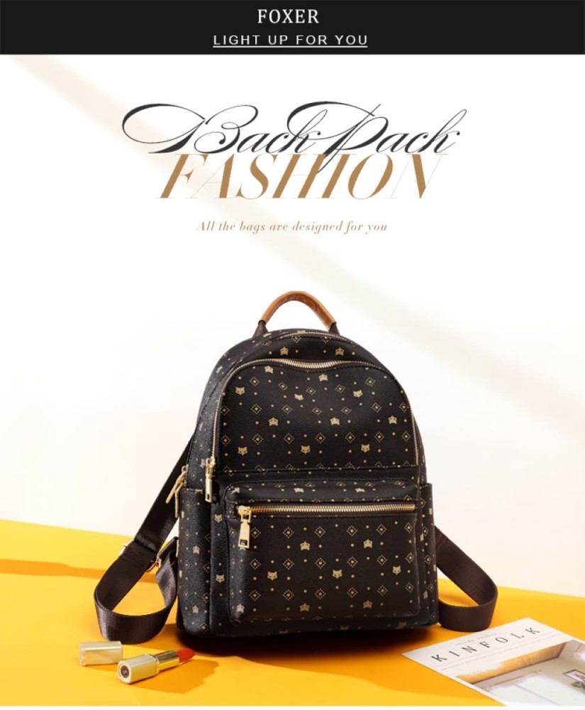 Foxer Leather Womens Bag Backpack Brown Colour - 3