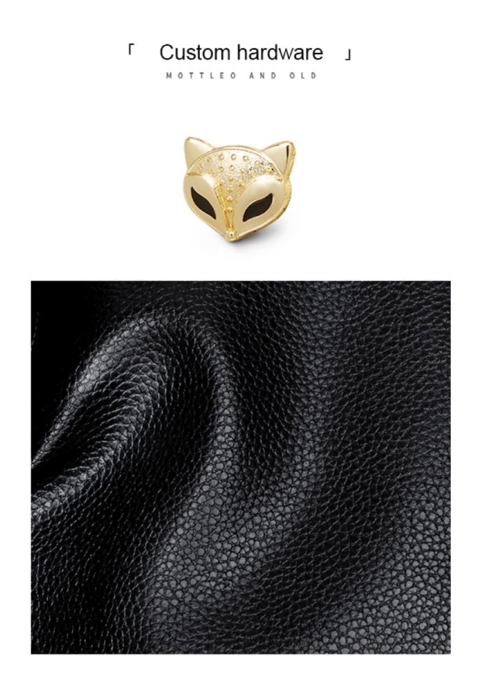 Foxer Leather Womens Bag Backpack Black Colour - 8