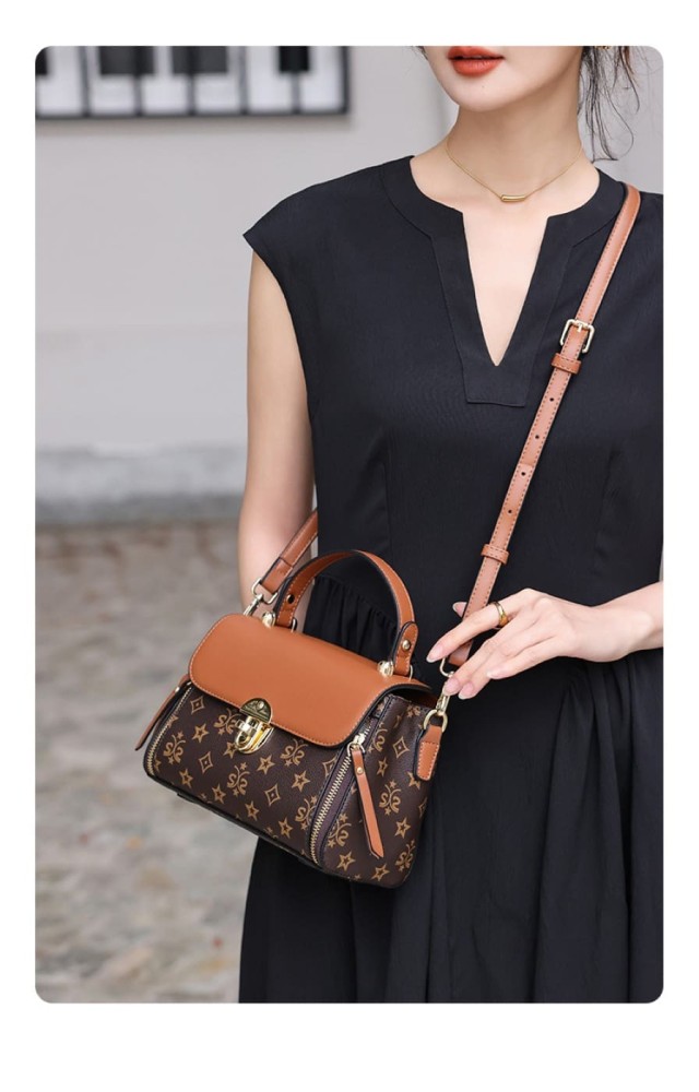 Foxer Leather Womens Bag Handbag Brown Colour - 7