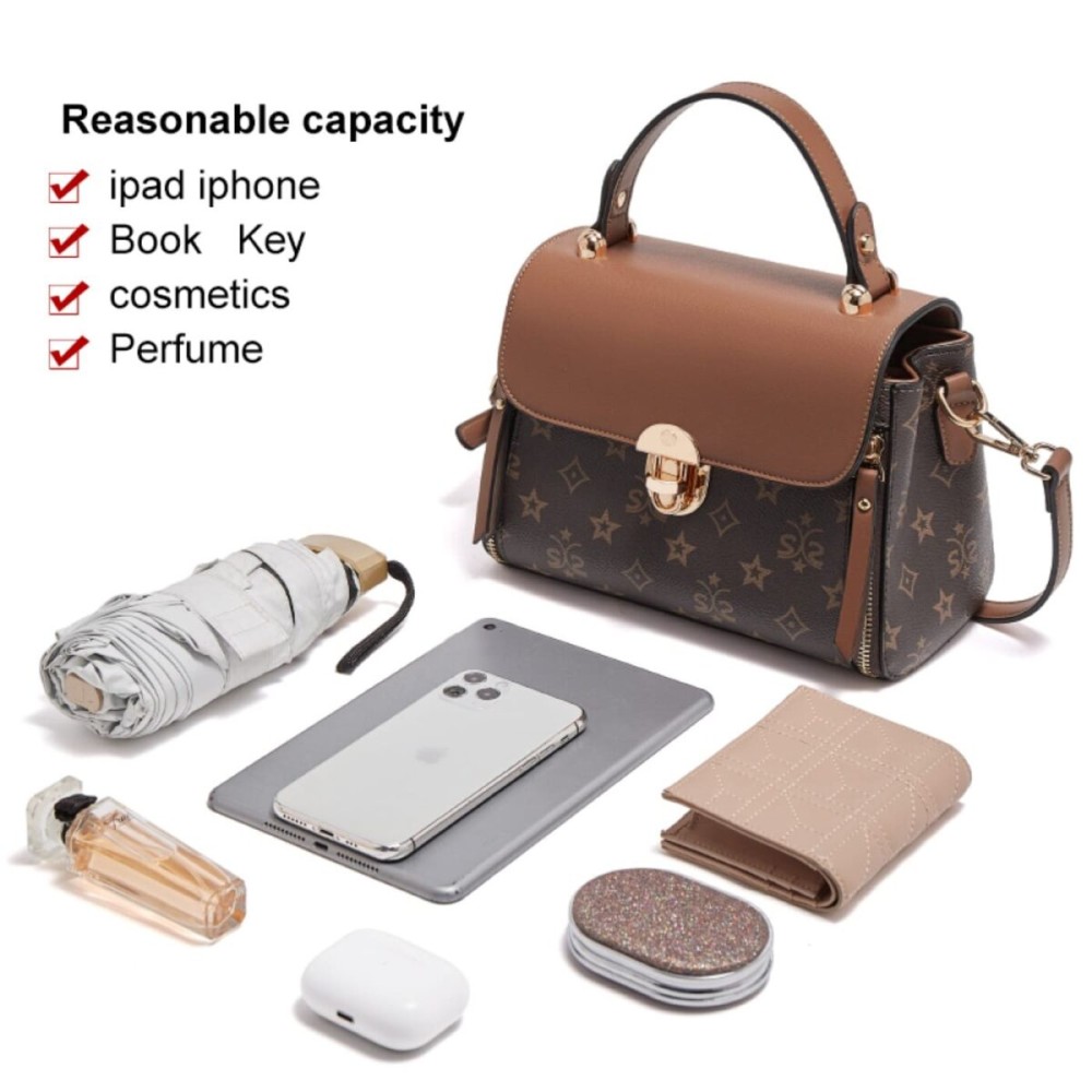 Foxer Leather Womens Bag Handbag Brown Colour - 10