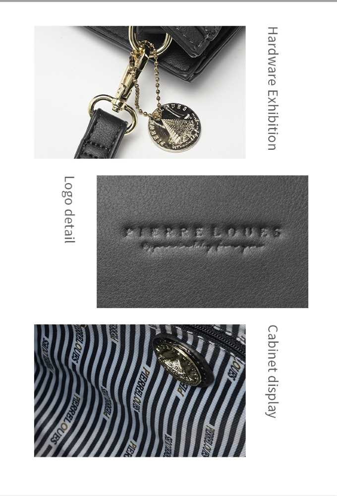 Pierre Loues Womens Bag Tote Handbag Black Colour - 10