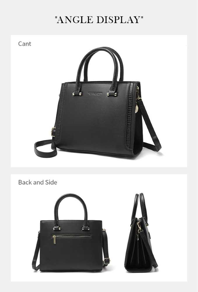 Pierre Loues Womens Bag Tote Handbag Black Colour - 3