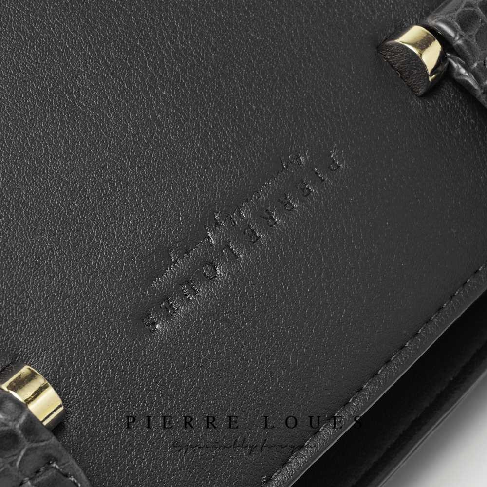 Pierre Loues Womens Bag Tote Handbag Black Colour - 5